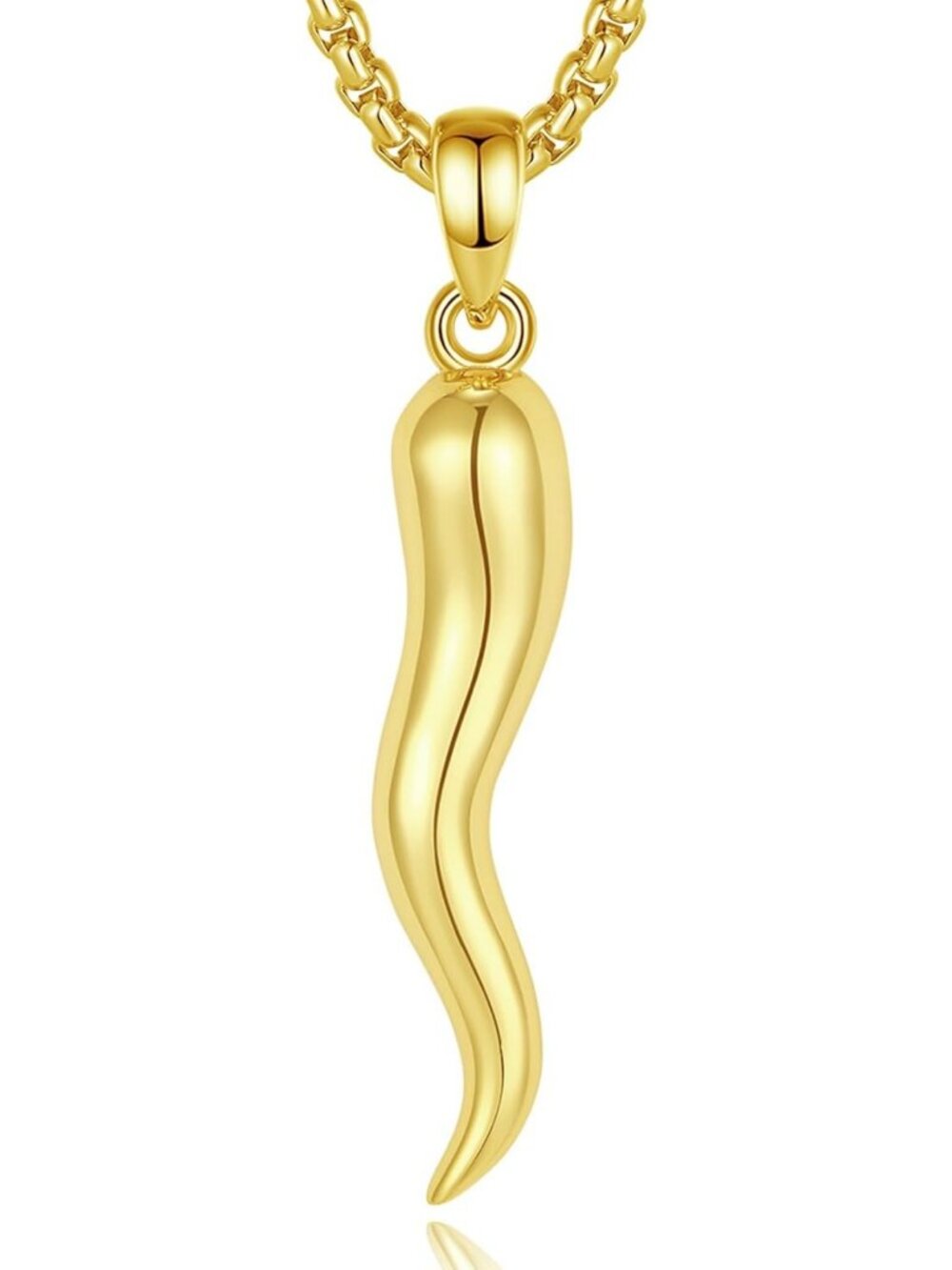 Sterling Silver Italian Horn Amulet Necklace | Unique Jewelry Gift for Her